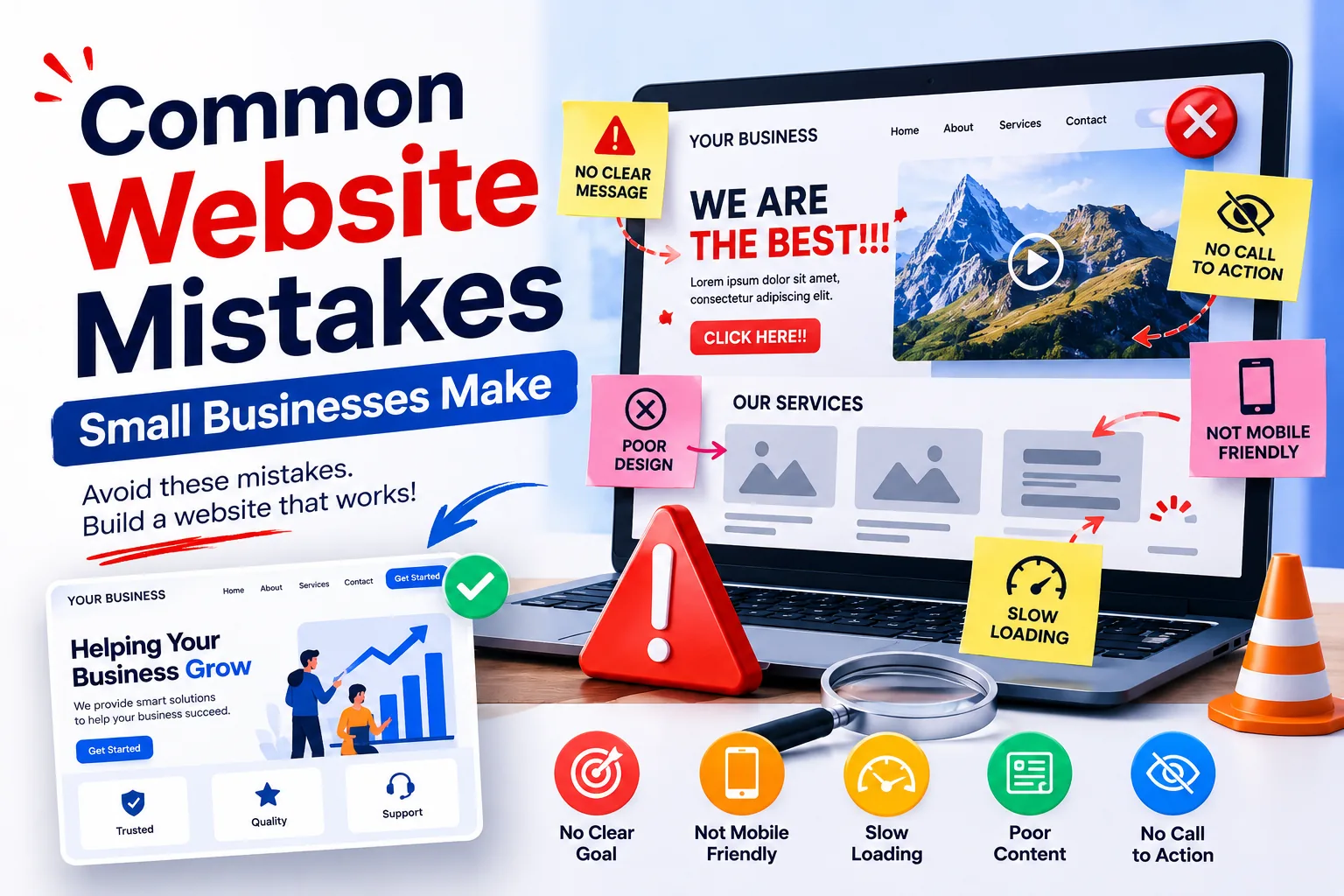 Common Website Mistakes Small Businesses Make